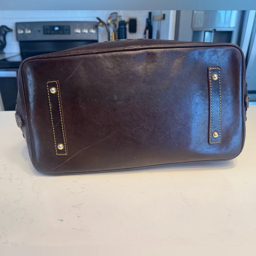 Dooney & Bourke Florentine Leather Domed Sachel - Picture 4 of 14